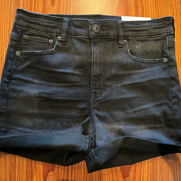 AE Ne(X)T Level High-Rise Midi Denim Short - Picture 1 of 3